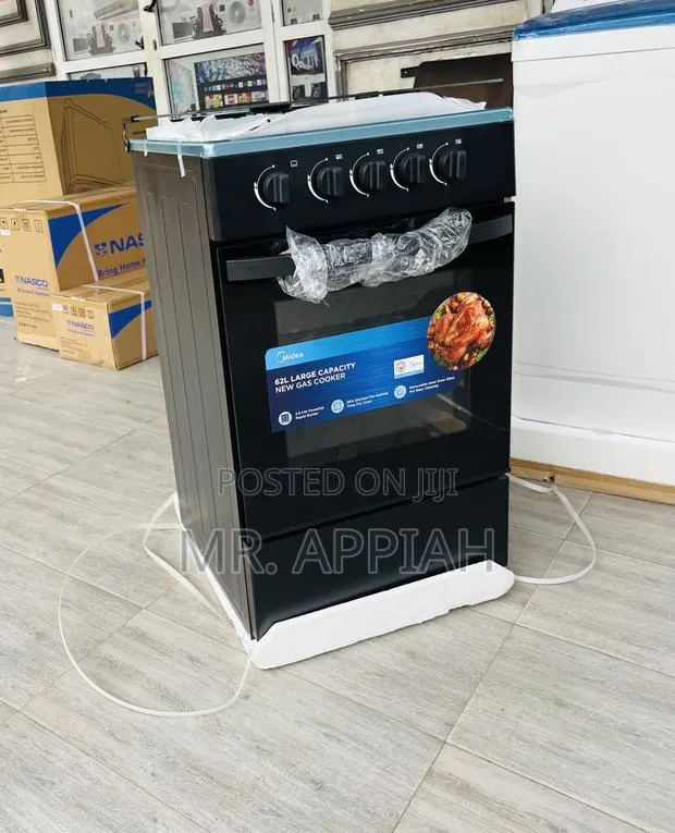 Choose Premium Midea 50x50cm Gas Oven 4 Burner With Grill(Black) · Photo 1