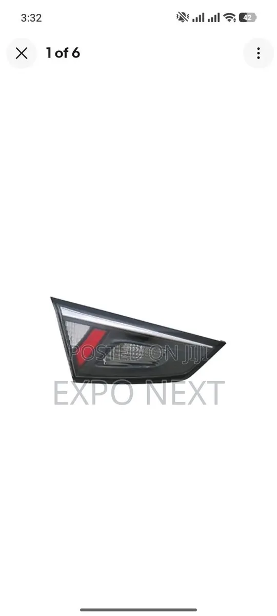 Toyota Yaris IA Tail Light 2016-2019 Driver Side Inner · Photo 1