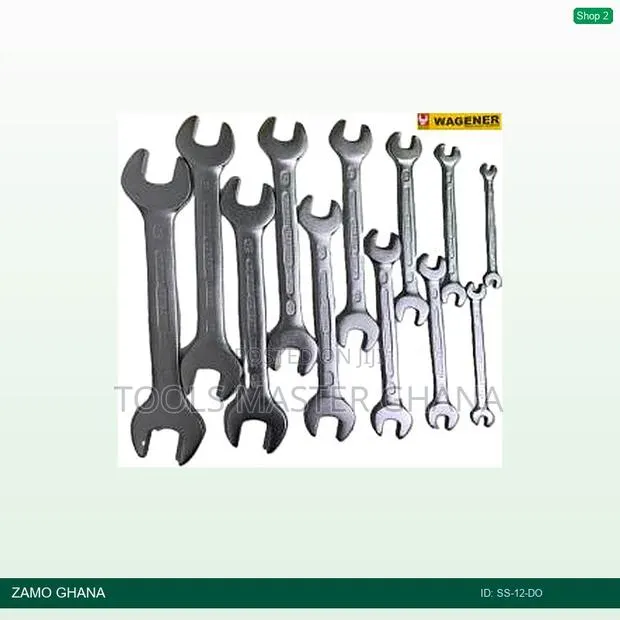 Wagener Double Open Spanner Set 12pcs 8-32mm - Ss-12-Do · Photo 1