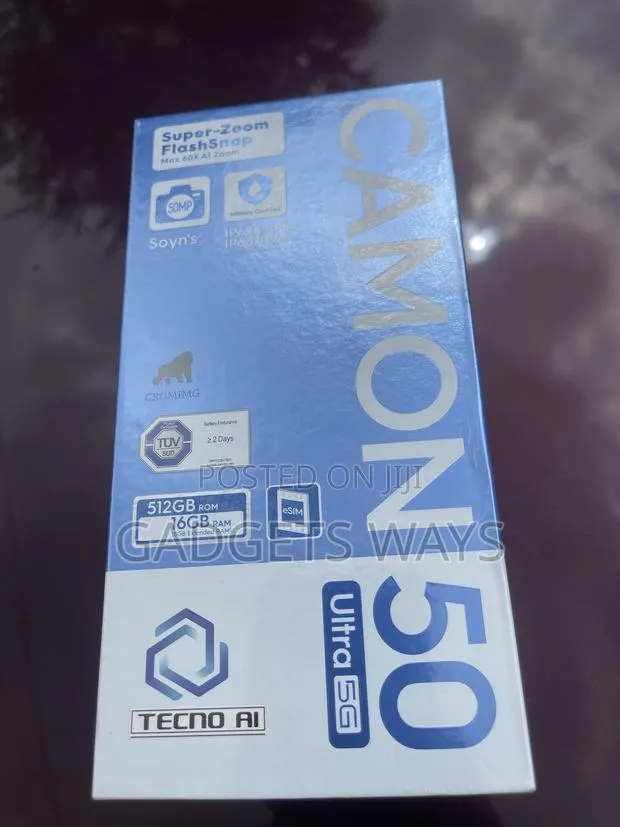 New Tecno Camon 50 Ultra 512 GB Black · Photo 1