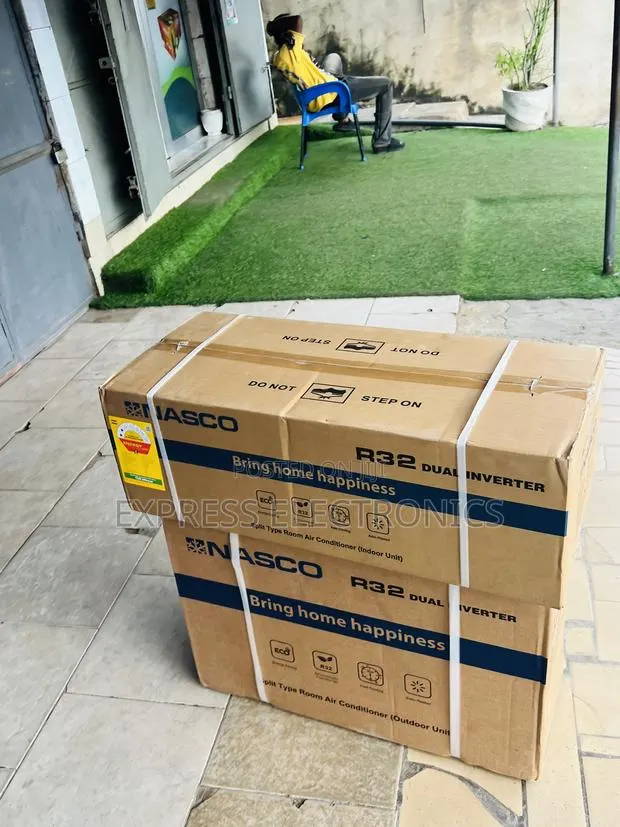 Limited Stock White Air Conditioner Nasco 1.5hp Dual Inverter · Photo 1