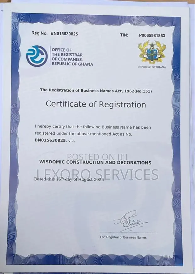 Company / Business Certificate Renewal, Updates or Upgrade · Photo 1