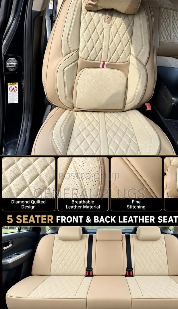 Enjoy Luxury Classy Finish ;5 Seater Original Leather Car Seat Covers · Photo 1