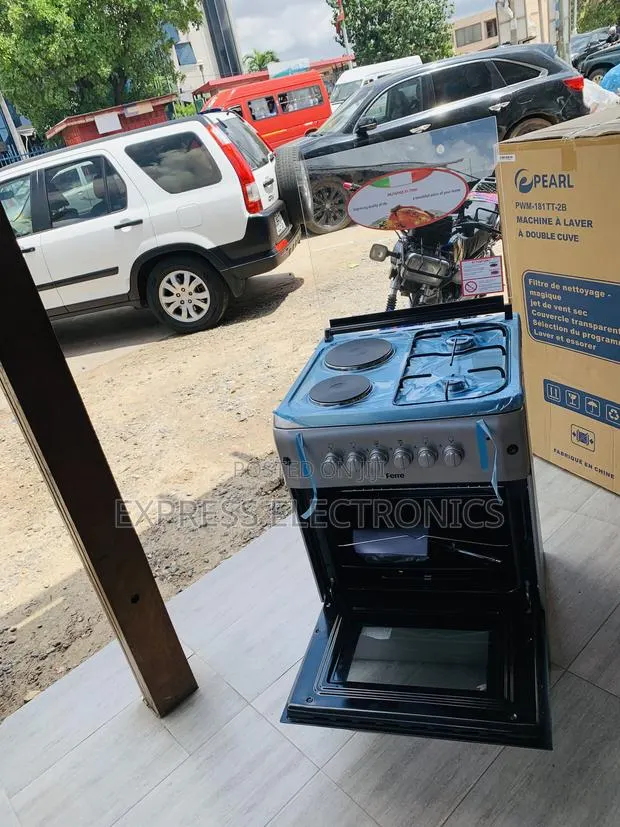 Grab the New Gas Electric Cooker Oven Grill 2-2 Stove 60:60 · Photo 1