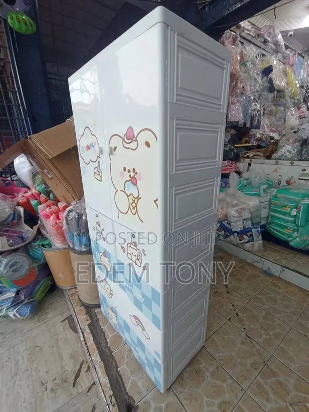 Multi-Tier Plastic Baby Kids Storage Cabinet · Photo 3