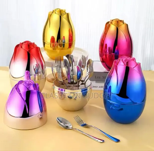 Luxurious Egg Mood Cutlery Set- 24pcs · Photo 1