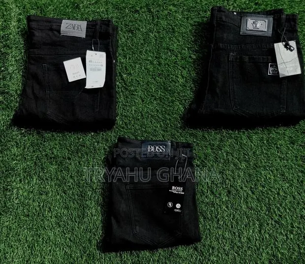 Amazing Quality Pure Black Zara Jeans Trousers Available · Photo 1