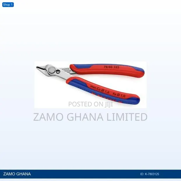 Electronic Super Knips Plier 125mm Small Head Red/Blue - K- · Photo 1