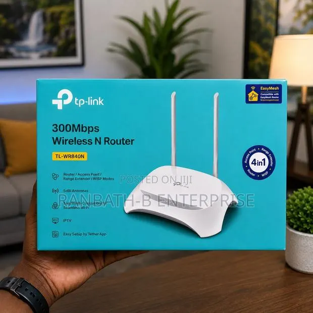 TP-Link TL-WR840N 300Mbps Wireless N Router—Reliable Wi-Fi Made Easy · Photo 1