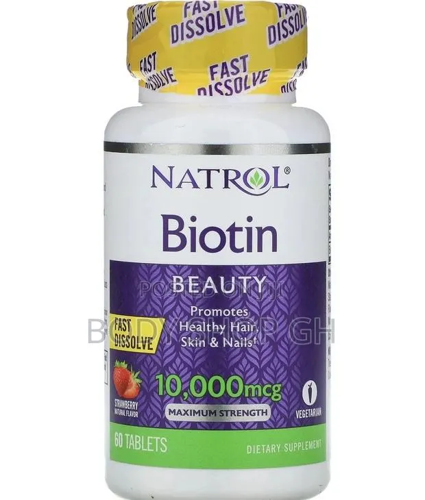 Natrol Biotin - 10,000mcg (Strawberry Flavor ) · Photo 1