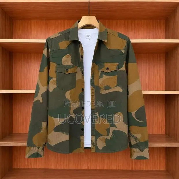 Camo Khaki Work Long Sleeve Shirt · Photo 1