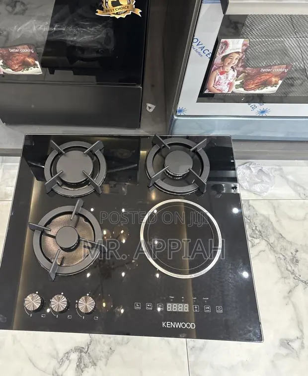Shop Classic Kenwood 60cm 3 Gas With 1 Electric Hob(Tempered Glass) · Photo 1