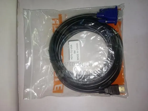 Original 5m Hdmi to Vga (Male to Male) Cable · Photo 1