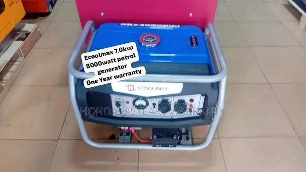 8000watt Ecoolmax 7.0kva Petrol Generator Keystart 7.0kva · Photo 1