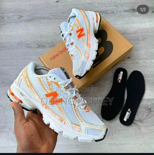 Original New Balance 740 Orange / White · Photo 1