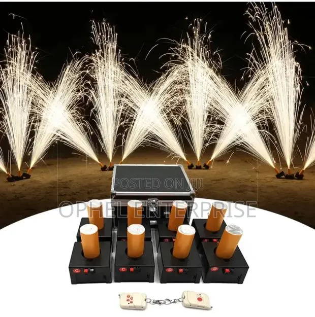 8 Cues Cold Fountain Fireworks Machine · Photo 1