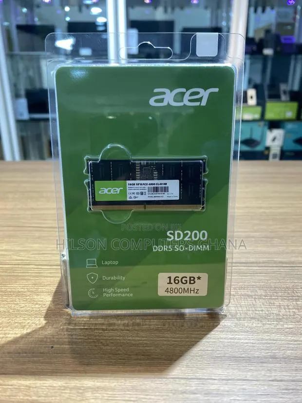 Acer 16gb Ddr5 4800mhz - Cl40 Nb Sodimm · Photo 1
