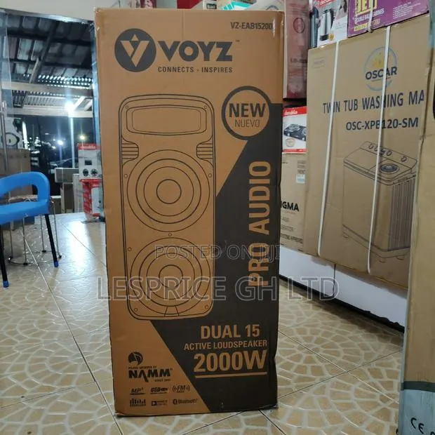 Hugely Discounted 2000W Clean Bluetooth Speakers From Voyz · Photo 1