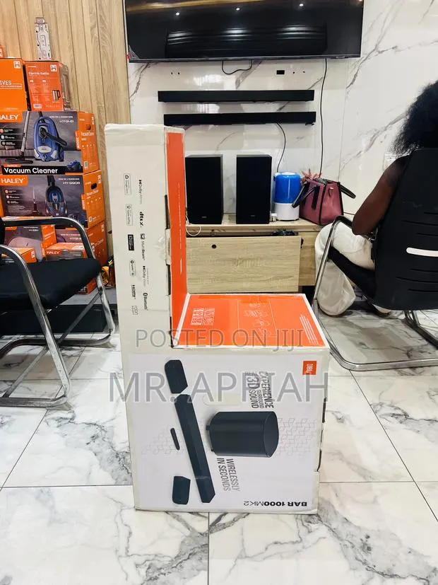Brand Anew JBL Bar 1000 Mk2 7.1.4channel True Atoms Sound Bar · Photo 1