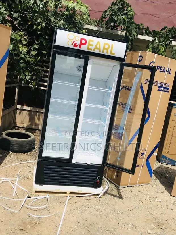 Authentic New Glass 2 Doors 500 Liter PVC-622 Pearl · Photo 1