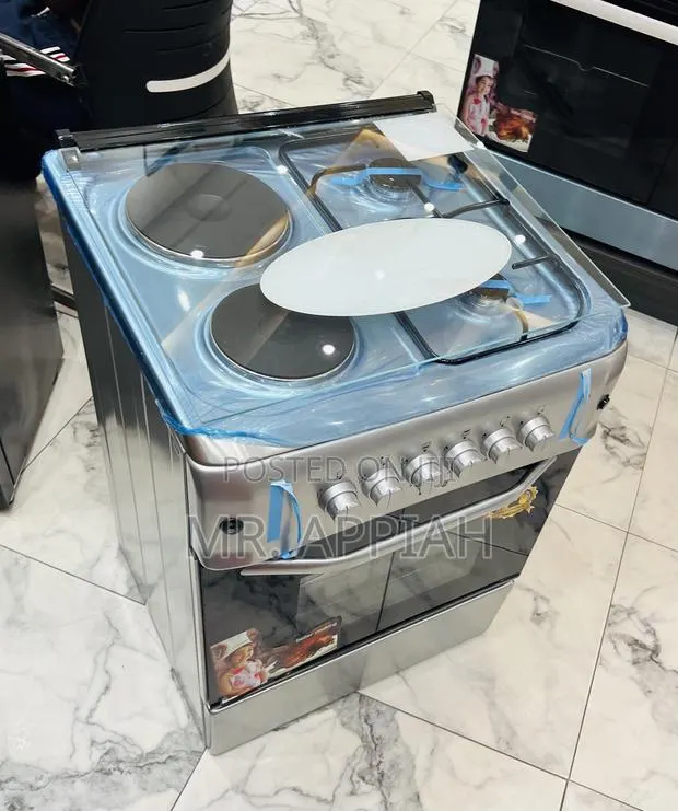 Check Out Classic Ferre Glass Lid 2 Gas + 2 Electric Cooker(Gray) · Photo 1