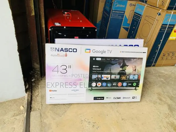 Shop the New Nasco 43” Frameless Smart Android Google (NAS-B43FBFL-G) · Photo 1