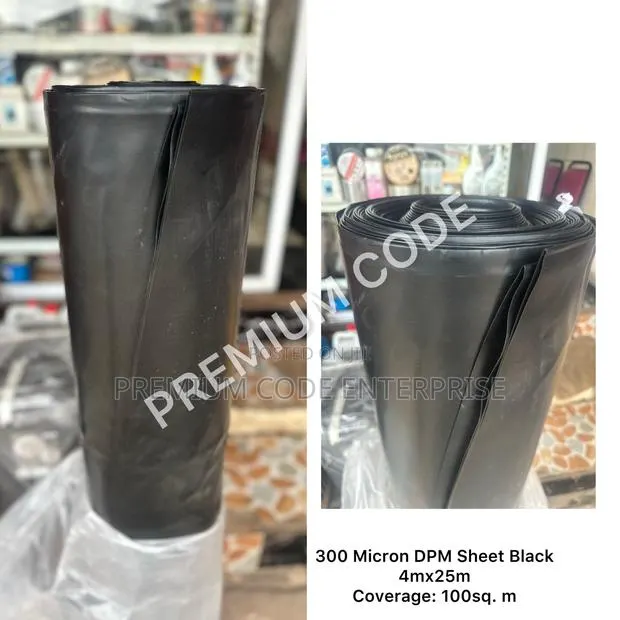 Damproof Membrane 300 Microns Black, 100sq. M · Photo 1