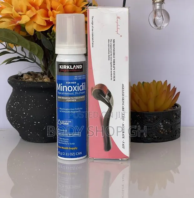 Kirkland Minoxidil Foam +Derma Roller for Beard and Hairline · Photo 1