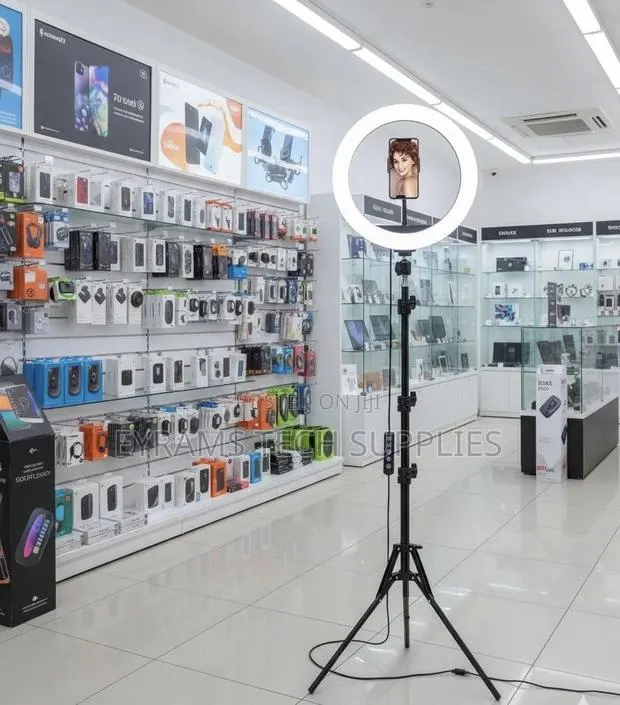 Ring Light With Tripod Stand Phone Holder · Photo 1
