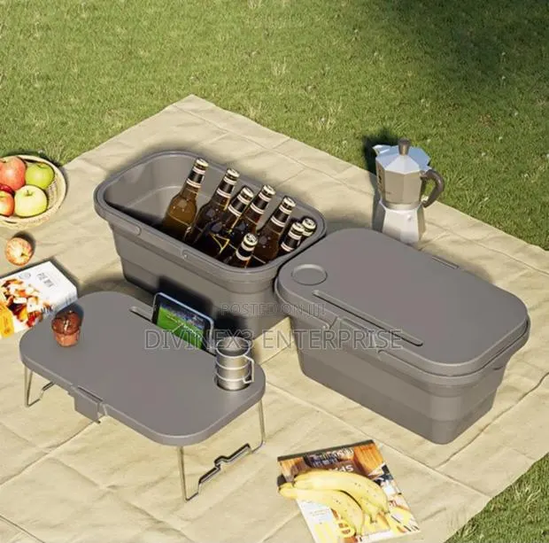 Portable Folding Picnic Basket Fruit · Photo 1