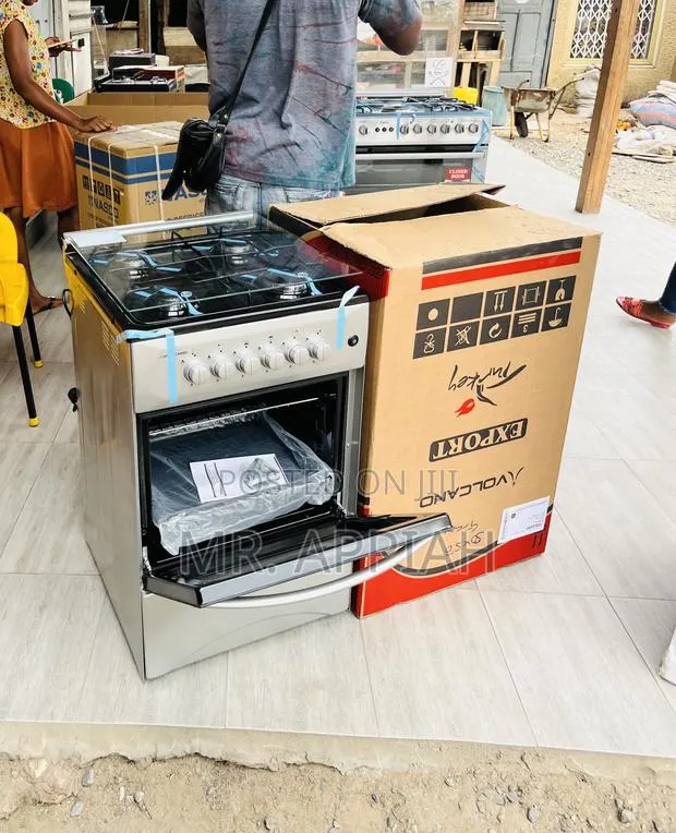 Affordable Volcano Glass Lid With Oven Grill 4 Gas Burner · Photo 1