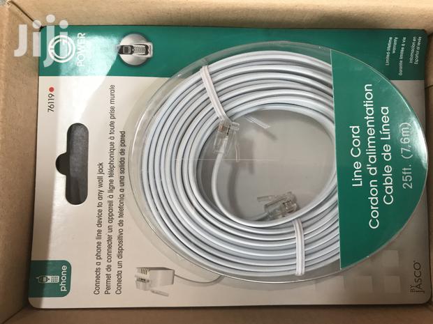 Jasco Power Gear 25ft Phone Line Cord White NEW · Photo 3