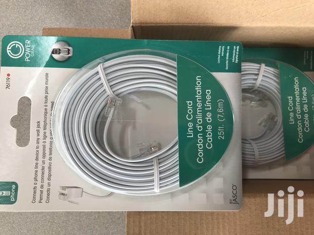 Jasco Power Gear 25ft Phone Line Cord White NEW · Photo 1