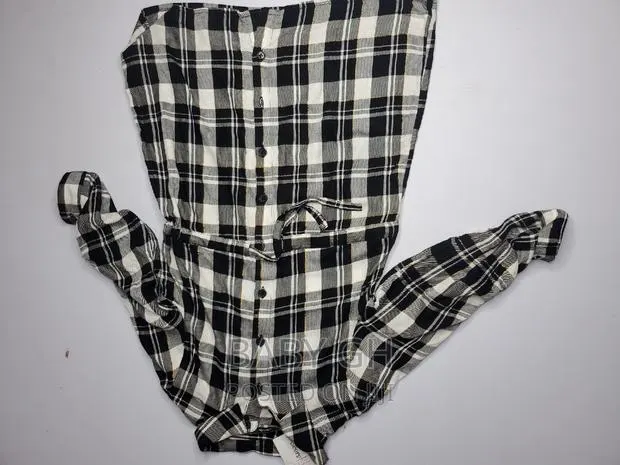 George Girls Black and White Straight Dress · Photo 1