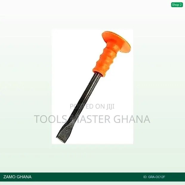 Orange Chisel 12 Inch X 16mm Flat Stoning - Gra-Oc12f · Photo 1
