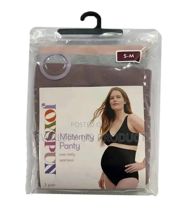 3-Pack Womens Maternity Over-the-Belly Panties - Small, Medium Sizes · Photo 1