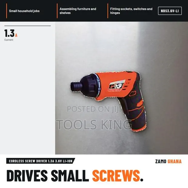 Cordless Screw Driver 1.3A 3.6V Li-Ion - NBS3.6V-LI · Photo 1