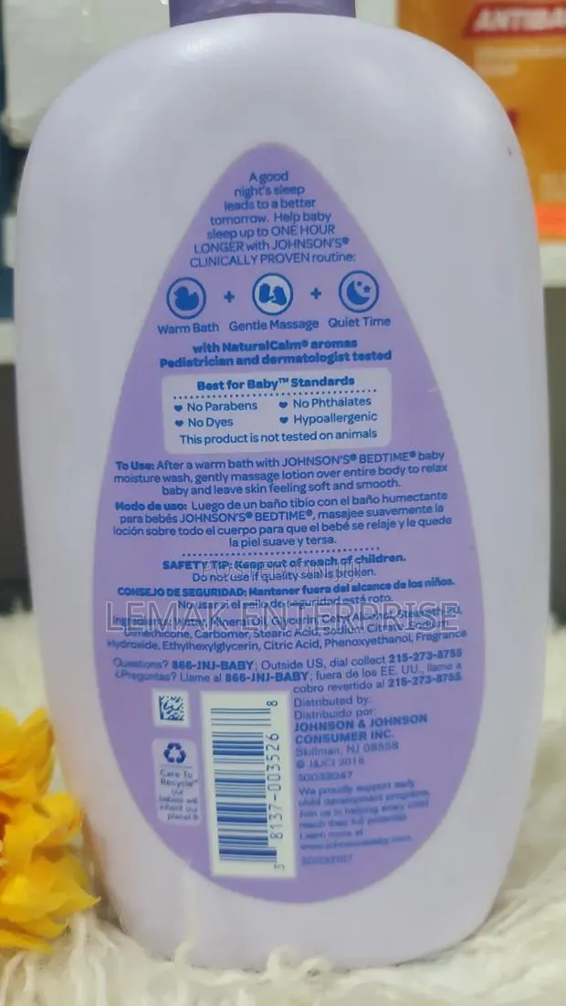 Johnson's Bedtime Baby Lotion (444ml) From USA · Photo 3