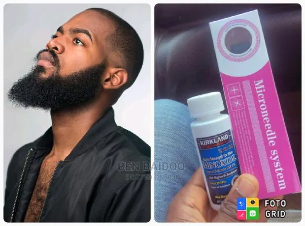 Kirkland Minoxidil and Derma Roller (Best Beard Plug) · Photo 1