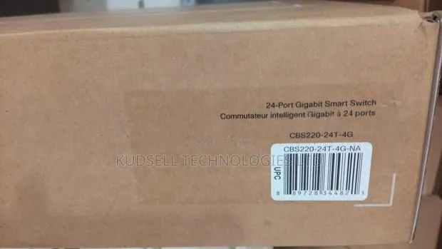 Cisco CBS220-24T-4G Switch, 24xGE+4xSFP/Rack-Mount/Smart Switch · Photo 1