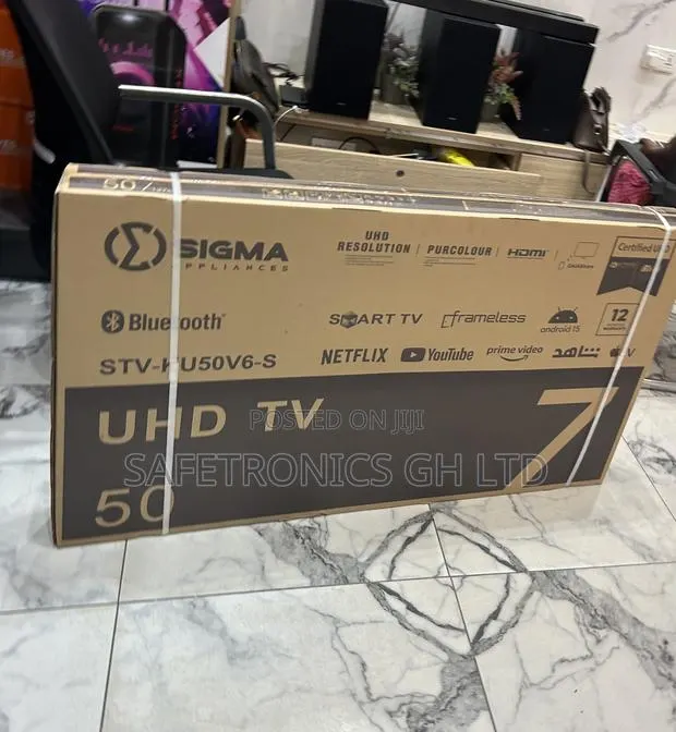 Get Quality Frameless 50 Inch Sigma Led Uhd Sig-Ku50v6-S Tv · Photo 1