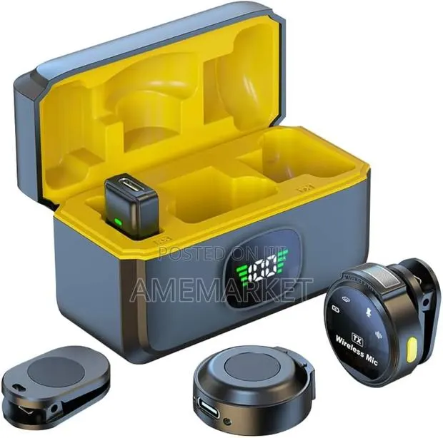 Android Type-C Wireless Lavalier Microphone (Dual Mic Charging Case) · Photo 1