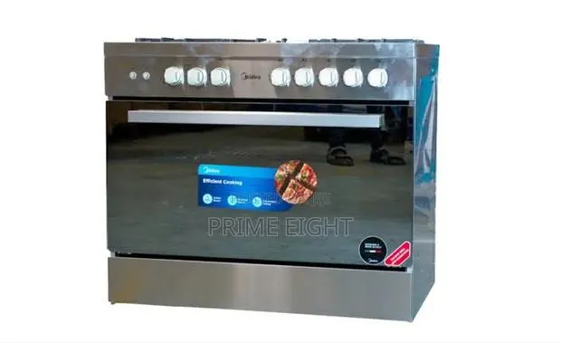 Midea 5 Burner 90 × 60 Cm Gas Cooker With Oven Grill (Model LMG90030) · Photo 1