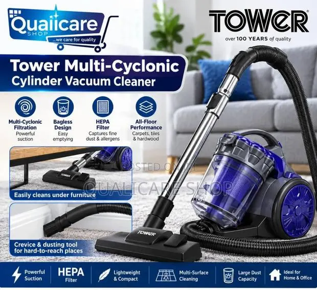 Tower Multi-Cyclonic Cylinder Vacuum Cleaner · Photo 1