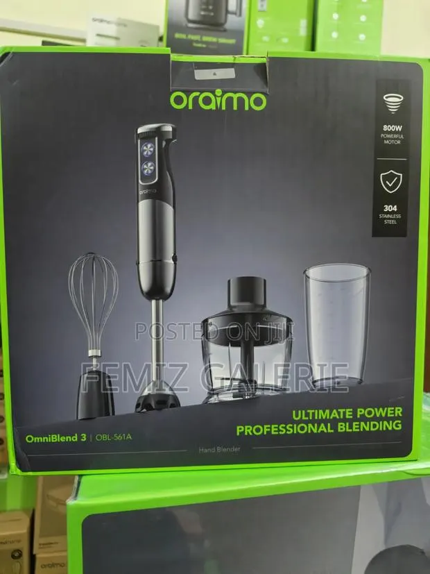 Oraimo OmniBlend 3 800W 6In1 Rapid Blending Hand Blender · Photo 1