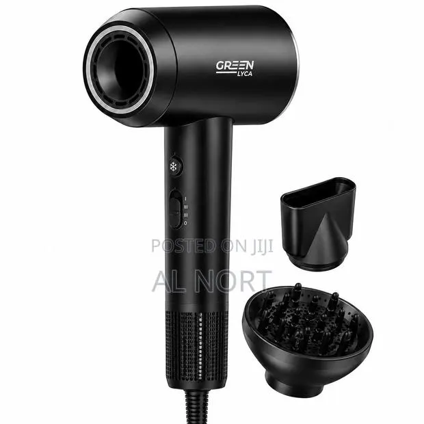 GREEN LYCA GL70185 Professional Hair Dryer – Black · Photo 1