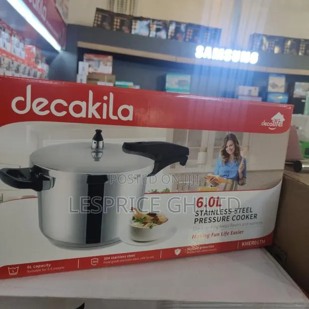 Decakila 6.0l Aluminum Pressure Cooker – Kmer019m · Photo 1
