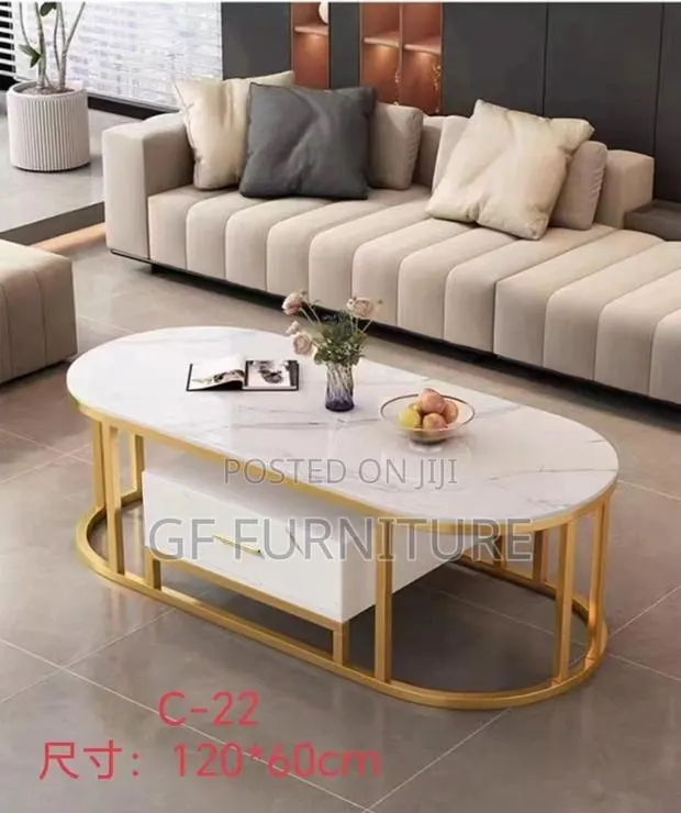 Modern Faux-Marble Coffee Table · Photo 1