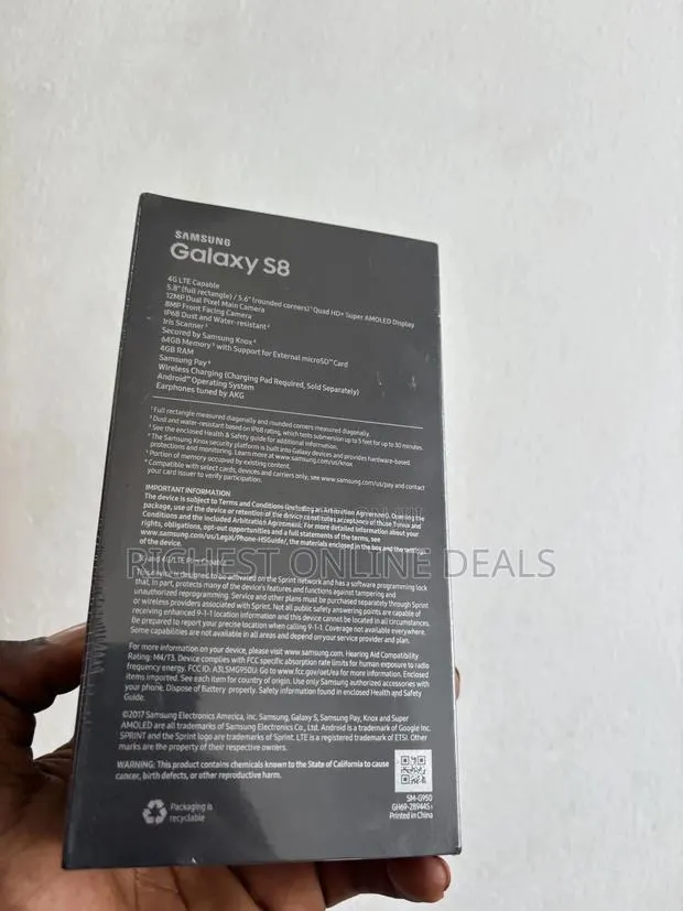 New Samsung Galaxy S8 64 GB Black · Photo 1