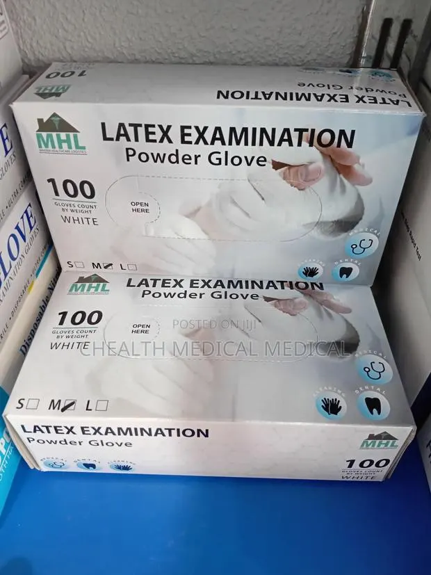 Latex Examination Powder Gloves · Photo 1